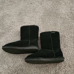Black Bearpaw Suede Boots Size 7 In Great Condition Like New